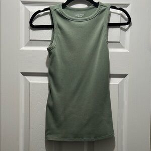 Nine West Sage Ribbed Tank Top